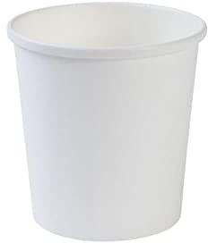 BIOZOYG Bio Einweg-Becher Speisebecher Pappbecher To Go weiß I Kompostierbare Becher Suppenbecher Eisbecher Pappe I 500 stabile Kartonbecher 400 ml rund
