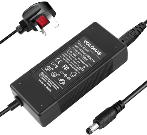 VOLOHAS Electric Scooter Charger for Kugoo S1 S2 S3 - AC Battery Charger - 42V 2A Power Adapter for Lithium Battery Fast Charger for Etwow, GOTRAX GXL V2, G2, G3, G4, Apex, Glider, XR Elite, XR Ultra