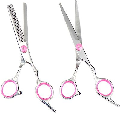 FOMIYES 2stücke Professionelle Friseurschere Aus Hochwertigem Material Rostbeständige Effilierschere Für Haarschneiden Tragbare Schere Für Salon Und Heimgebrauch