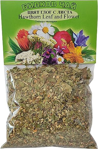 Hoja y flor de espino - Crataegus Monogyna - 100% puro, natural, té de hierbas - 1.76 onzas / 50 g