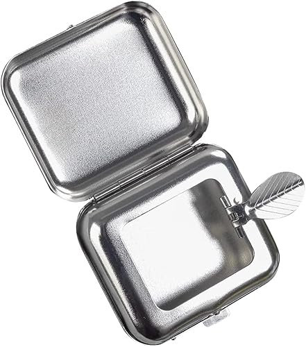 1 Stück Mini-Aschenbecher, Taschenaschenbecher, Edelstahl-Aschenbecher mit Abdeckung, tragbarer kompakter exquisiter geeignet für Auto und aschenbecher für draussen