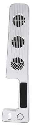 Ventilador de refrigeración para PS5 Slim consola de juegos, refrigerador con 3 velocidades del ventilador (Blanco)