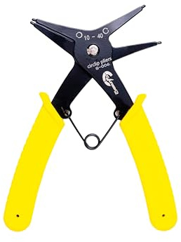 CARBO USA Sprengringzangen-Set, doppelte Verwendung, außen innen, kein Wechselkopf, Verwendung in jeder Position, Präzisions-Sicherungsringzange mit ergonomischem Griff