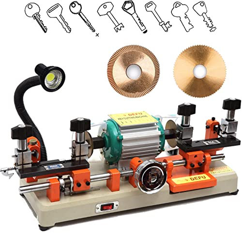 Generic 120W Key Copy Machine,Multifunctional Double Head Horizontal Key Duplicating Cutting Machine(238bs),Professional Locksmith Tools,for Making Car Keys,Motorcycle Keys,Door Lock Keys