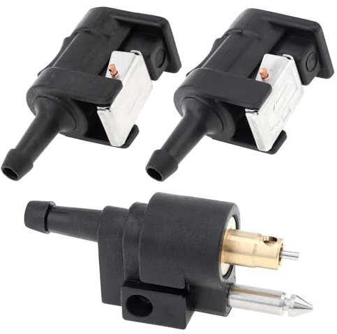 ePathChina 3 conectores hembra macho de 6 mm para línea de combustible de motor de barco marino para tubo de manguera de tanque de combustible Yamaha 6Y1-24305-06 6G1-24304-10