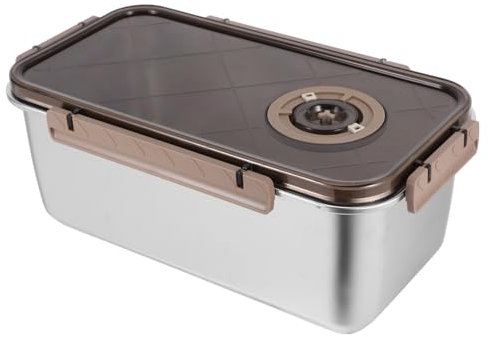 IMIKEYA Contenitore Alimentare Acciaio Inossidabile Coperchio Ermetico Scatola Per Frutta e Verdura Per Frigorifero Picnic e Camping Organizzazione Cucina Ottimale