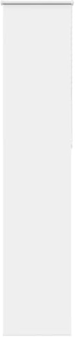 vidaXL Verdunkelungsrollo Weiß 60x210cm Stoffbreite 55,7 cm Polyester, Rollo, Klemmfix, Thermorollo, Verdunklungsrollo, Klemmrollo, Fensterrollo