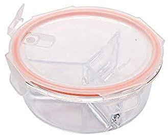 VDLLQYN, Bento Box Portapranzo in vetro; pranzo al sacco in tre punti; sacco for il pranzo; contenitore for il pranzo nel microonde; dotato di ba coibentato ，Scatole per il pranzo