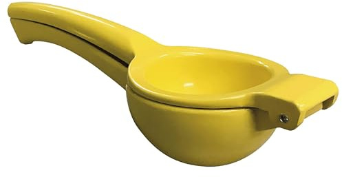 Victoria Presse-Agrumes Manuel, Presse-Citron en Fonte d'Aluminium, Extraction Maximale du Jus pour Cuisine, Bar, Restaurant, Grand, Jaune