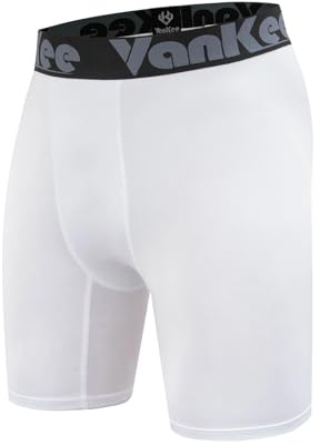 VanKee Compression Shorts Pantalon De Compression pour Hommes Séchage Rapide Conception en Maille Transfert d'Humidité Convient pour Le Cyclisme Football Fitness