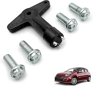 NIMOVA Anti-theft Alloy Wheel Centre Cap Screws Bolts With Key For Renault Clio Megane Kangoo Scenic Laguna Modus Twingo 7700422600