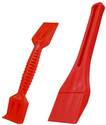 2 Plastic Spatulas, Double-Layer Glass Spatulas, Decontamination Glass Scrapers, Door and Window Gap Cleaning Tools, Suitable for All Kinds of Glass.