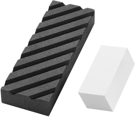 Dual Grit Coarse, Whetstone Fixer Wear Resistant Fine Flattening Stone Set for Any Whet Stones, Oil Stones, Waterstones