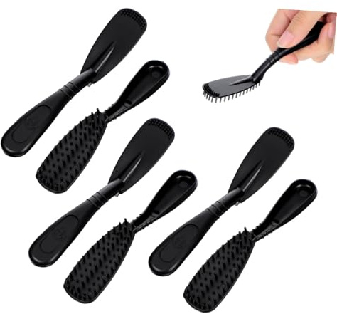 IWOWHERO Pinceau Applicateur de Teinture Capillaire Brosse de Coloration Lot de 6 Pièces Noir en Plastique Facile à Tenir et Lavable, pour Usage à Domicile et Coiffure DIY