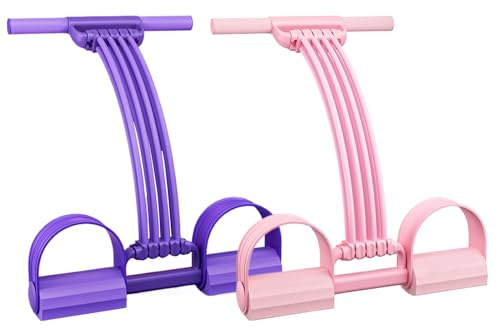 Banda De Resistencia Operada Con El Pie, Mejora La Fuerza Muscular, Material ABS, Banda De Resistencia De Pedal Multifuncional Con Mango, Cuerda De Tensión De Látex Natural, Mejora La Flexibilidad, Pa