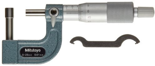 Mitutoyo 115-303 Sonder-Bügelmessschraube für Flächen, 25-50 mm