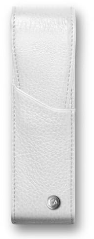 Caran d 'Ache Leman Lederhülle für zwei Stifte weiß, 15 cm