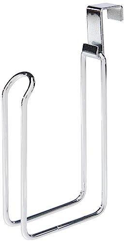 iDesign Metalo Portarotolo da Serbatoio, Metallo, Argento, 11.5x3x19 cm