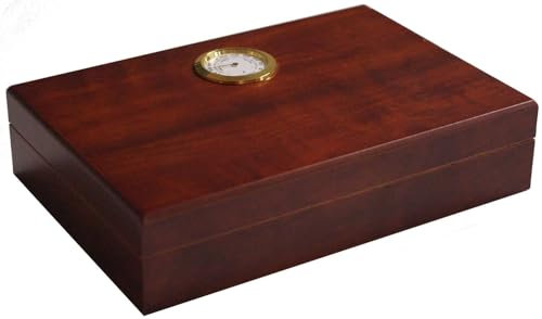 GERMANUS Tragbarer Reise Humidor in braun Humidor Brevier