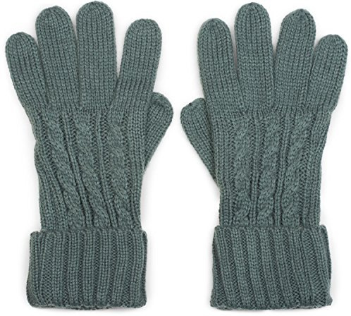 styleBREAKER Damen Strickhandschuhe Zopfmuster Doppelbund | Polyacryl ohne störende Nähte. Weich, wärmend und elastisch. Passende Einheitsgröße für Erwachsene (mittlere Hände).