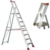 Scala Professionale interamente in alluminio (12 Gradini - Peso Kg. 15,3 - Lungh. mt. 3,1)