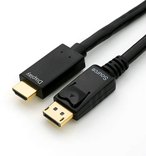 CSL-Computer DisplayPort/HDMI Kabel | 5m | schwarz | HDCP-konform | 4K/60Hz | Ethernet-Kanal