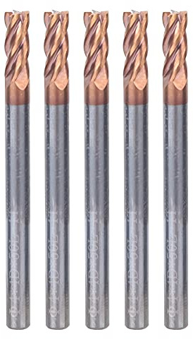 4mm 4 Flöten Nano Coated Schaftfräser HRC55 Wolfram Stahl CNC Fräser Bohrer Werkzeug(5pcs)