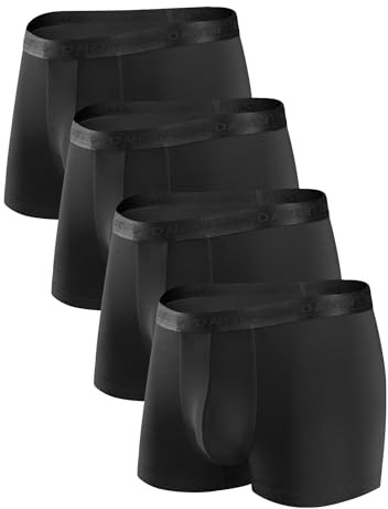 DAVID ARCHY Herren Boxershorts Unterwäsche Microfaser Modal Multipack Retroshorts für Alltägliche Flexibel
