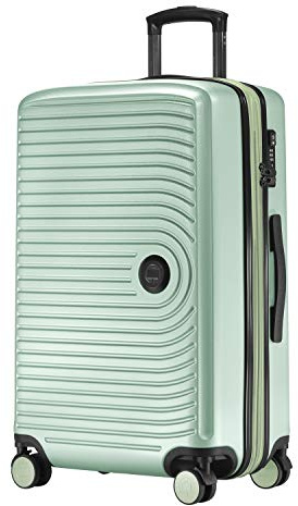 Hauptstadtkoffer Mitte - Mittelgroßer Hartschalenkoffer, TSA, 4 Rollen, Check-In Gepäck mit 8 cm Volumenerweiterung, 68 cm, 88 L, Mint