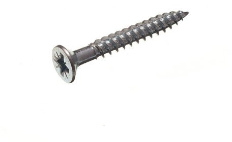 Lot de 100 vis à bois à double filetage BZP en acier plaqué zinc 17,8 x 3,8 cm