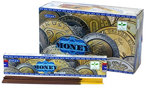 Craftonus Satya Sai Nag champa Rökelse Rökelsepinnar, Pengar, Låda med 12 Förpackningar