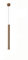 Lampe à Suspension LED créative Moderne comptoir de Barre d'or projecteur cylindrique Long Tube Pendentif plafonnier réglable en Hauteur Lustre pour éclairage d'île de Cuisine-Neutral Light-4000k