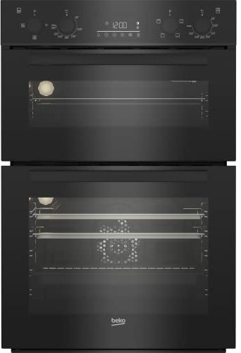 Beko Electric Built In Double Oven - Black