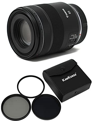 KamKorda Lens Filter Kit 67mm + RF 85mm f/2 Macro IS STM Camera Lens, RF-Mount Lens/Full-Frame Format, STM Stepping AF Motor, Customizable Control Ring + 2 Year Warranty