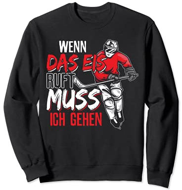 Eishockey Life Style Ice Hockey Trickot Deutschland Schläger Sweatshirt