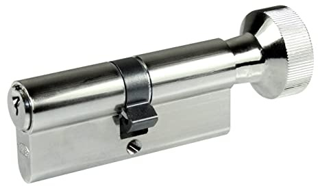 BKS Knaufzylinder/Türschloss mit Knauf PZ 8806, Baulänge wählbar, in SN-TEC Schließung incl. SN-TEC Schlüssel (mit 10 Schlüsseln, (Schlüsselseite) 45/45 (Knaufseite))