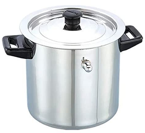USA Deals 365 Traditional Milk Boiler | Milk Cooker | Double Wall | Stainless Steel Cookware-Milk Pot- Boiler with Whistle and Funnel (1.5 Liters)