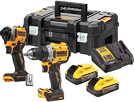 DEWALT Akku-Kit 18V (DCD800 / DCF850-9 inkl. 2 x 18 V / 5 Ah Powerstack - Akkus