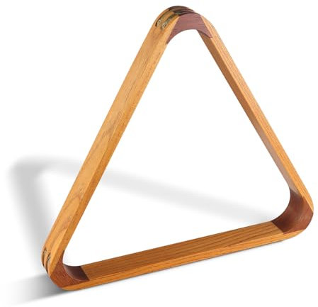 HMQQ Solid Wood Billiard 8-Ball Triangle / 9-Ball Diamond Pool Ball Racks for 2-1/4 Pool Balls, Pool Table Accessories (Yellow)