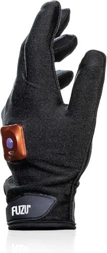 FUZU Vibrating Massage Glove Used for Providing Massages, Massaging Sore Muscles, Back, Neck, Shoulders Legs, 20 Speeds & Patterns, Rechargeable & Waterproof | Left Hand ONLY, Black