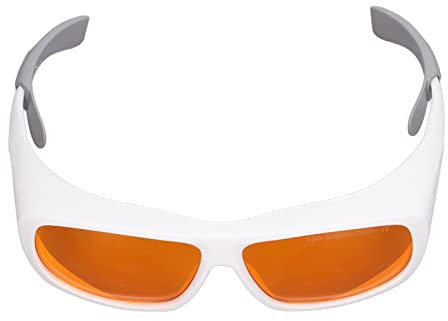 Lunettes Professionnelles, Large Gamme d'applications Conception étanche à la Lumière 190nm à 500nm OD 5+ Protection des Yeux Lunettes d'atelier pour la Lumière UV