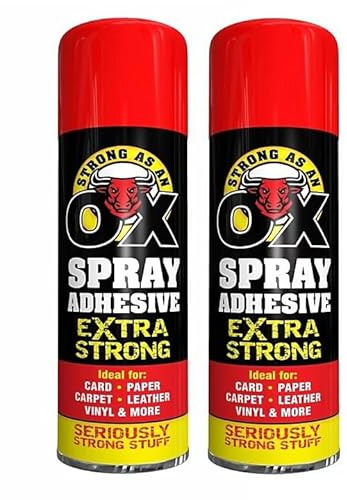 500ml SAAO Heavy Duty Spray Adhesive Glue Art Foam for Carpet Tile Craft Fabric (2)