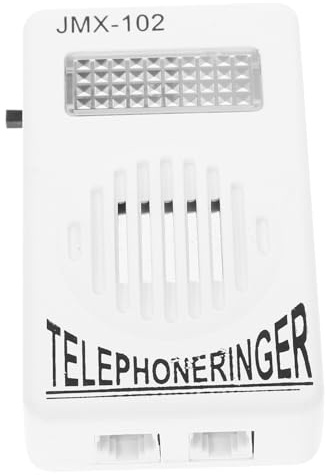 Gadpiparty Amplificador de Timbre de Teléfono Blanco para Personas Mayores Volumen Ajustable y Tecnología de Amplificación para Teléfonos Fijos Hogar