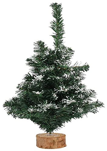 CWZZWS Weihnachtsbaum, 50 cm, PVC, künstlicher, schneebedeckter Weihnachtsbaum, Miniatur-Weihnachtsbaum, im Topf, für den Schreibtisch zu Hause, Tischplatte für die Feiertage, drinnen und draußen,