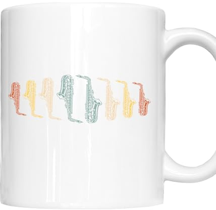 Musilk Tasse | Saxophone | Saxophone Geschenk Saxophone Spieler Tasse Saxophone Kaffeebecher lustig