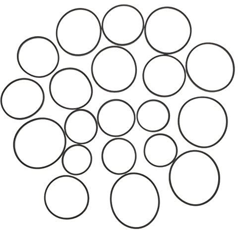 BRIGHTFUFU 20stücke Teiliges Recorder Gummiriemen Für Tonbandgeräte Langlebige Antriebsriemen Für Kassettenrecorder Und DVD-laufwerke Stabil Und Verschleißfest Geeignet Für Verschiedene