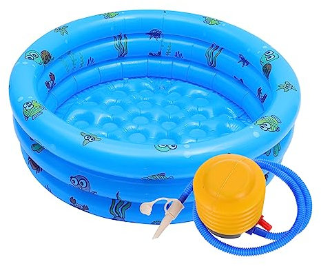 Toyvian Aufblasbarer Runder Junge Mädchen-schwimmpool Ringen Tragbar Für Garten Inklusive Pumpe Wasserspielzeug Für Junge Mädchen Jahren