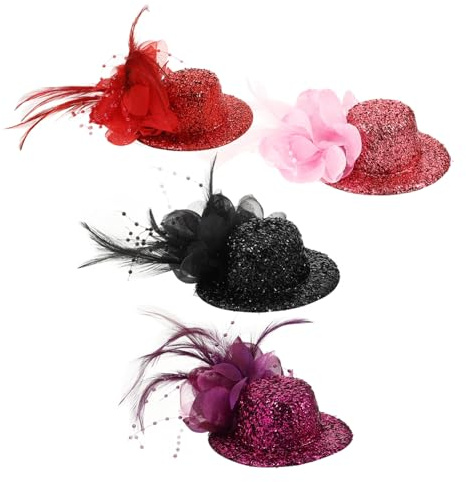 minkissy 4pièces Barrette à Cheveux Maille Pinces à Cheveux Pour Cosplay Fête De Thé Soirée à Thème Voyage