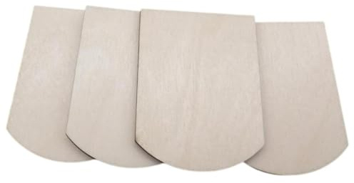 50 Stück Holzschindeln Biberschwanz B 60 mm x L 80 mm x 4 mm gelasert Dachschindeln, Minidachschindeln, Schindelstreifen, Biberschwanz, Dachdeckung, Vogelhaus, Schindeln