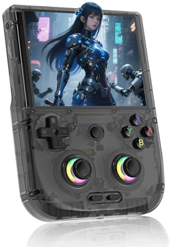 Eipol RG406V Handheld Game Console, 4-inch IPS Multi-touch Screen Retro Game Console Retro Video Games Consoles, Portable Pocket Video Player Games (Black)